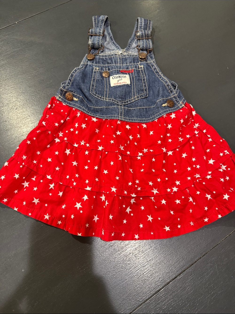 OshKosh b’gosh skirted overall dress 3T